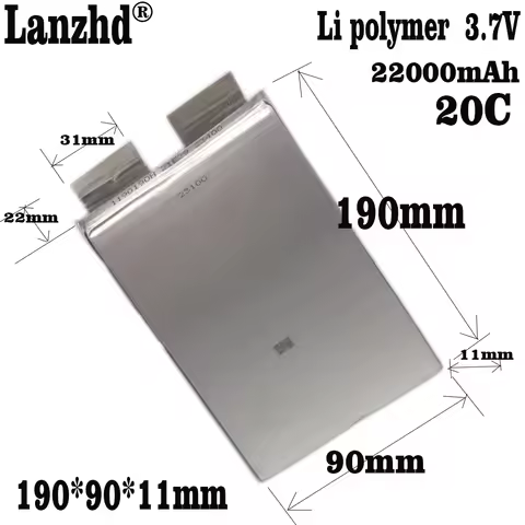 1-10pcs 22000mAh 20C Li-Polymer 20AH 3.7V Li Batteries Replacement Battery For Car Accumulator Racin