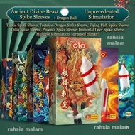 OLO G Spot Condom Beast Spike Sleeve Condom Set Wolf Tooth Sleeve Kondom Sarung Duri G-Spot Rangsang