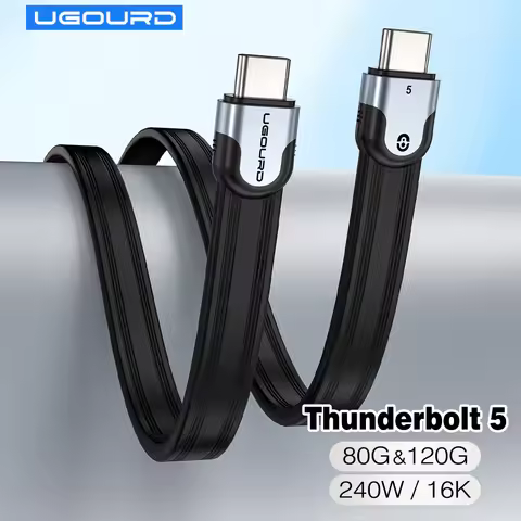 Thunderbolt5 80Gbps Cable USB5 USB 4.0-V2 Type-C Thunderbolt 0.15m 1m 240W Fast Charging Cable For S