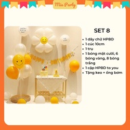 [INBOX SỐ TUỔI] Tổng Hợp Combo Trang Trí Sinh Nhật Bé Trai Bé Gái Phong Cách Hàn Quốc - Miu Party