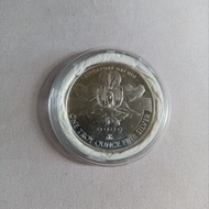 Koin singapore orchid (merlion) 1 oz