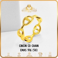 MYDORA EMAS 916 Cincin CD Chain 5G | Emas 916/22k