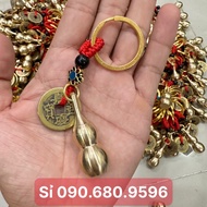 Feng Shui Clock Key Chain, Sewing, With 5 Coins, 5cm Long, Vortexable Clock For Feng Shui Items
