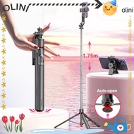 OLINI Selfie Stick Tripod, Auto Pop Open Extendable Bounce Selfie Stick,  Universal 360° Rotation Re