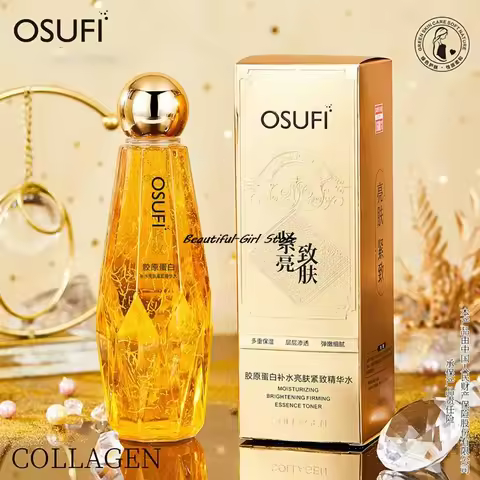 OSUFI Collagen Face Serum Anti Aging Smoothing Lines Facial Care Essence Moisturizing Whitening Seru