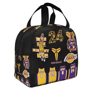 Kobe Bryant Lunch Bag Lunch Box Bag Insulated Fashion Tote Bag Lunch Bag for Kids and Adults