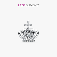 LAZO DIAMOND Crowning Glory Dancing Diamond Pendant in 9k White Gold