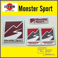 Monster Sport Sticker Monster Sport Motor Sport Equipment [Export Spec] Sticker