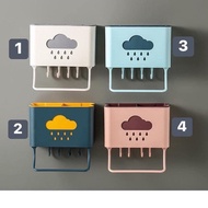 Convenient Rain Cloud Shaped Kitchen Chopsticks and Spoon Shelf - Random Color Delivery