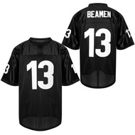 เสื้อฟุตบอลชุดกีฬากลางแจ้งผู้ชาย #13เสื้อแข่งฟุตบอล,ลายปักโลโก้ภาพยนตร์ Jamie Foxx วันใดวันหนึ่ง Willie Beamen