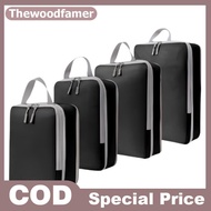 thewoodfamer 8pcs Cube Compression Travel Storage Bags Travel Box Breathable And Foldable Por EN