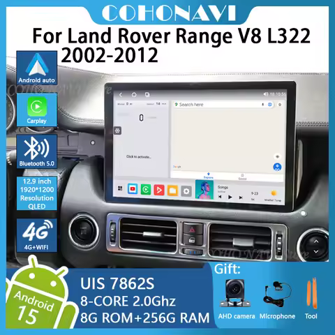 12.9inch For Land Rover Range V8 L322 2002-2012 Car Multimedia Video Player Radio Gps Navigation And