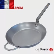 法國【de Buyer】畢耶鍋具『原礦蜂蠟系列』法式傳統單柄單耳平底鍋32cm