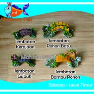 Hiasan Aquarium JEMBATAN | Mainan JEMBATAN Aquarium | Mainan JEMBATAN | Hiasan Fiber (GRATIS BUBLE W