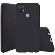 Oppo A15s - A15 Case Softcase BLACK MATTE CAMERA PROTECTION Case Casing Hp Oppo A15s - A15