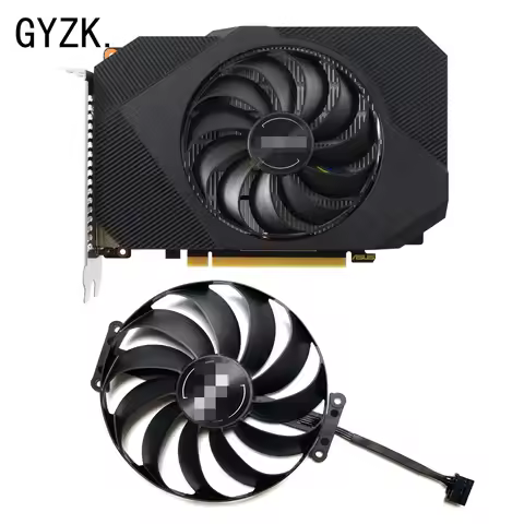 New For ASUS Radeon RX6400 4GB PHOENIX OC Graphics Card Replacement Fan T129215BU FDC10U12D9-C CF101