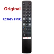 RC901V FMR1 New Original remote For tv tcl Voice LCD LED TV Remote Control Netflix Youtube