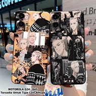 HP Case Latest Motorola G45hp Softcase Motorola G34 Casing Motorola G34 G45 Silicone Motif MC-838