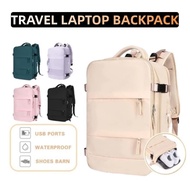 【】Travel Easy Expandable Waterproof Backpack Unisex Travel Bag Backpack Shoulder Carry Bag Holiday B