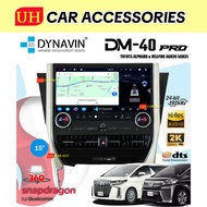 DYNAVIN DM40 PRO SERIES 2K QLED 15 INCH TOYOTA ALPHARD & VELLFIRE AGH30 AGH355