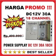 Panel Box 18ch Output DC 12V 30A Price Again Promo cctv21