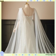 3*3M Cathedral Wedding Cape Veil Sequined Lace Shawl Bridal Shoulder Veils Tulle Long Cape Cloak Wed