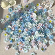 【20/50Pcs】 Mix Artificial Flower Colorful Fake Flower Head 2-5CM Hydrangea Rose Daisy Cherry Blossom