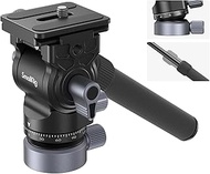 SmallRig Video Head with Leveling Base, Quick Release Plate for Arca Swiss and Adjustable Handle, Tr