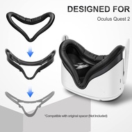 SUPERUS Face Cover Pad & Lens Cover Compatible with Oculus/Meta Quest 2 Accessories (Black) AGZL