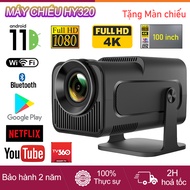 HY320/HY320MINI Android 11 mini Projector Full HD Automatic Keystone WiFi 2.4/5G Connect to phone, l