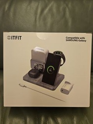 ITFIT 多合一夜燈叉電座 連旅行轉插座 (samsung galaxy可用)  Night-Light Wireless Charger Winter Edition (With 30W UK T