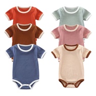 Baby Romper Baby Spring Summer Romper Baby Romper Pit Strip Ribbed Baby Romper Triangle Romper Newbo
