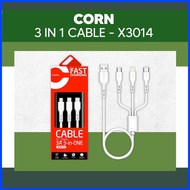 ▰ ☃ ◄ ORIGINAL CORN 3 IN 1 CABLE | X3014