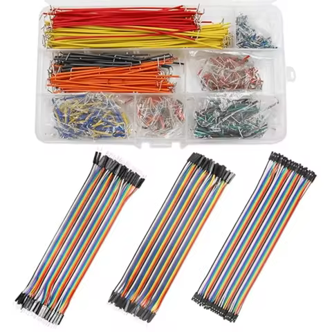 A set of Super Comprehensive 260/680/960pcs Jumper Wire Kits with 20cm M-TO-F/ M-TO-M/ F-TO-F Dupont