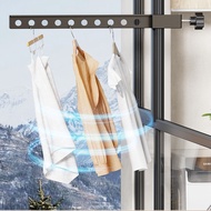 Folding Clothes Dying Rack Hanger Foldable Balcony Wall Mount Indoor Outdoor Balcony Space Saver Rot