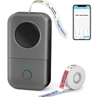 1 Label Machine With 1 Roll Of 12x40mm, 0.47" X 1.57" White Sticker Thermal Label Tape - D30 Portabl