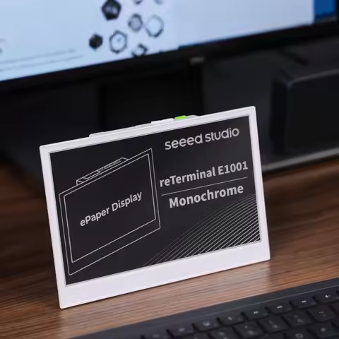 reTerminal E1001 Monochrome ePaper Display, 7.5 inch E Ink Screen Dashboard, ESP32-S3, Home Assistan