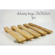 Dulang kayu pallet 31x31x3cm 1pc
