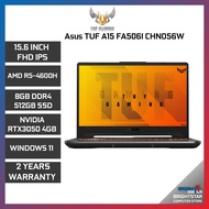 ASUS TUF Gaming Laptop A15 FA506I CHN056W ( 15.6 FHD IPS 144Hz | Ryzen 5 4600H | RAM 8GB | 512GB PCIE SSD | Nvidia RTX3050 4GB | Windows 11 | 2 Years International Warranty | 2.3 kg )