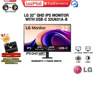 [ผ่อน 0% 6 ด.]LG 32” QHD IPS MONITOR WITH USB-C 32U631A-B (IPS QHD/100Hz) /ประกัน 3 Years Onsite
