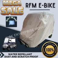 RFM E-BIKE WITH BACK PASSENGER SEAT COVER WATER REPELLANT AND DUST PROOF BUILT IN BAG