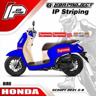 SCOOPY 2021 striping SCOOPY 2021 motor HONDA motor sticker variasi