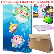 For Samsung Tablet PC S12+ 12 inch tablet case for Samsung Tab S20 S12 11 inch cartoon pu leather cover case