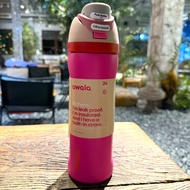 OWALA แก้วกันความร้อน Kitty ขนาดใหญ่พร้อมสูบดูดแบบถือได้ สำหรับผู้ใหญ่ แก้วดื่มสำหรับเดินทางและออกกำ
