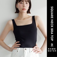 JAPAN PATENTED 24HRS Bra Padded Square Neck Tank Top ｜ Anti-Sagging Push up Fit Sleep BAMBI WATER