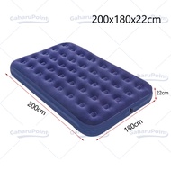【COD】Kasur Angin KING Size 203 x 183cm/ Matras Kasur Angin Karet Sofa Bed Pompa Angin Listrik Pompa 
