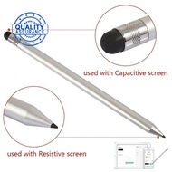 Simple Dual-use Touch Screen Pen Resistive Capacitance Stylus Tube Phone Pen Aluminum Metal Pen A5Q1