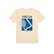 [MOO 4/25] Tennis Club Classic T-Shirt เสื้อยืดคอกลม ผ้าคอตตอน สกรีนลาย Tennis Club ที่ด้านหลัง
