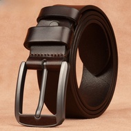 Tucano | เข็มขัดหนังวัวชั้นบน TUCANO สำหรับผู้ชาย รุ่นลำลอง หัวเข็มขัดแบบกระดุม หนังแท้ ความยาว 3.8 