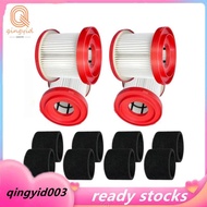 Wet Dry Vacuum Filter Replacement 49-90-1900 with 4 Foam Sleeve for  Cordless  Models 0780-20 0880-2
